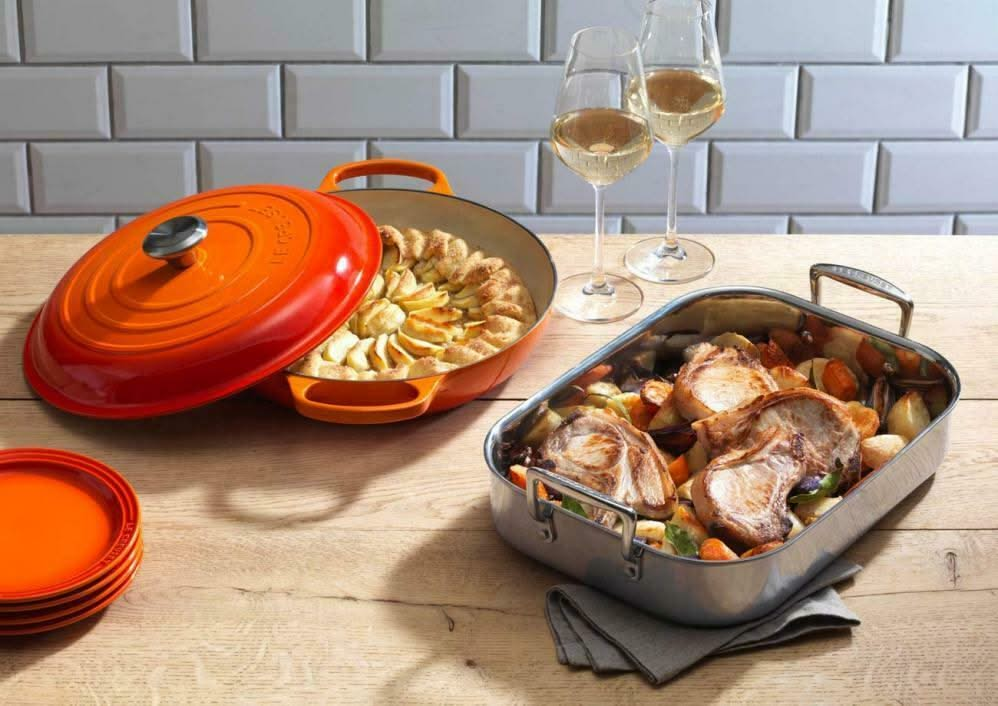 Le Creuset Casserole Signature - Campagnard - Orange red - ø 30 cm / 3.5 liters