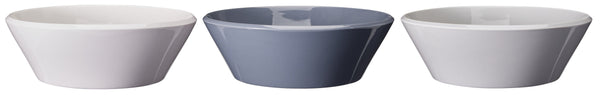 Cookinglife Salad Bowls Siaki - White / Blue / Grey ø 25 cm - Porcelain - 3 pieces