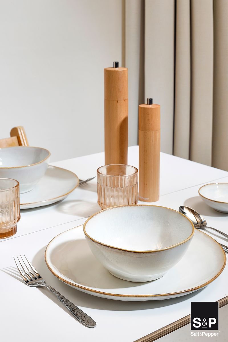 Salt & Pepper Soup Bowls / Bowls Artisan White ø 17 cm - 4 Pieces