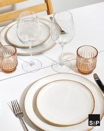 Salt & Pepper Breakfast Plates / Dessert Plates Artisan White ø 20 cm - 4 Pieces