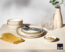 Salt & Pepper Breakfast Plates / Dessert Plates Artisan White ø 20 cm - 4 Pieces