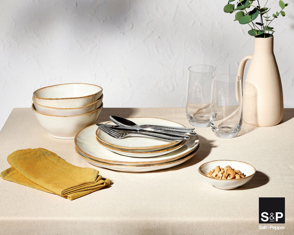 Salt & Pepper Soup Bowls / Bowls Artisan White ø 17 cm - 4 Pieces