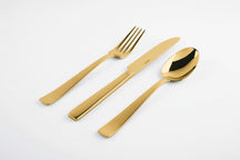 Sambonet Flat cutlery set - Gold - 24 pieces / 6 persons