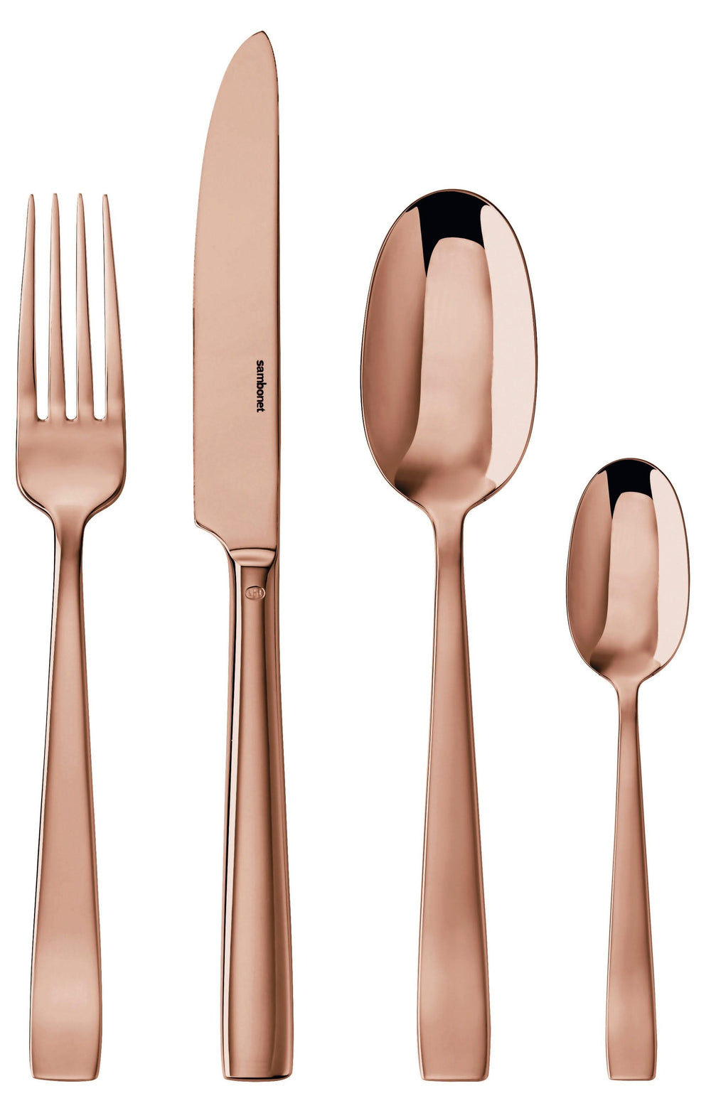 Sambonet Flat cutlery set - Copper - 24 pieces / 6 people