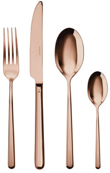 Sambonet Cutlery set Linear - Copper - 24 pieces / 6 people