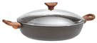 Sambonet sauté pan - Sauteuse - Rock 'n' Rose - Black - ø 28 cm / 3.6 liters - standard non-stick coating