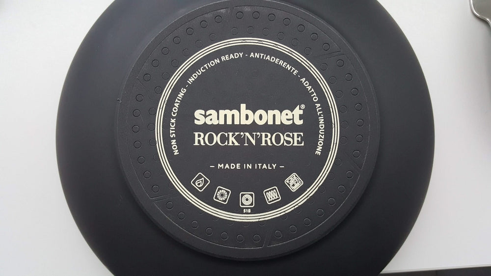 Sambonet sauté pan - Sauteuse - Rock 'n' Rose - Black - ø 28 cm / 3.6 liters - standard non-stick coating