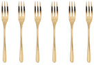 Sambonet Pastry Forks Taste Gold 6 Pieces