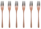 Sambonet Pastry Forks Taste Copper 6 Pieces