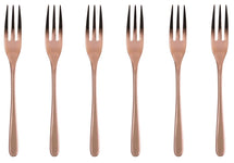 Sambonet Pastry Forks Taste Copper 6 Pieces