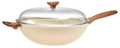 Sambonet Wok pan Rock 'n' Rose - Cream - ø 32 cm - standard non-stick coating