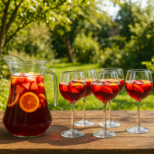 Sangria set (Luminarc carafe Broc 1.6L + Cosy Moments Sangria glasses 700 ml - 6 pieces)