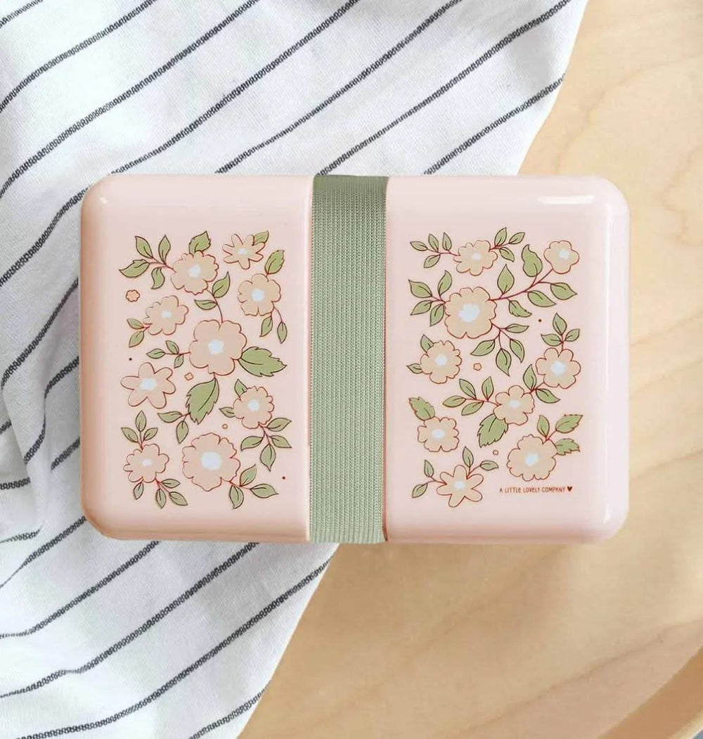 A Little Lovely Company Lunchbox - Pink Blossoms