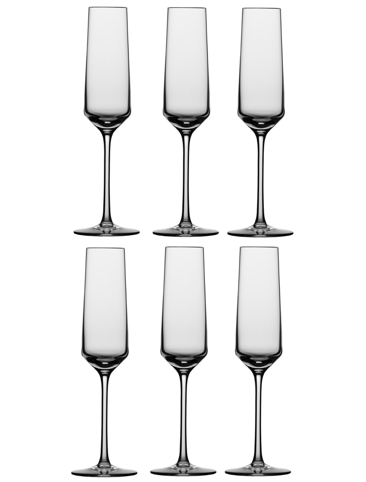 Zwiesel Glas Champagne glasses Pure - 215 ml - 6 pieces