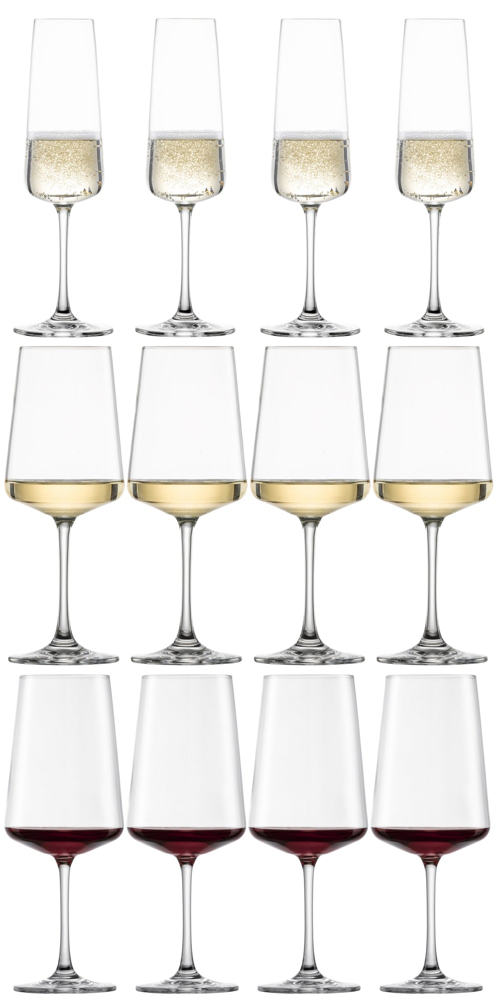 Schott Zwiesel Red, White and Champagne Glasses MioVino - 12-piece