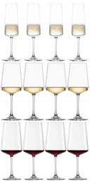Schott Zwiesel Red, White and Champagne Glasses MioVino - 12-piece