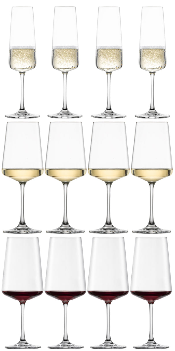 Schott Zwiesel Red, White and Champagne Glasses MioVino - 12-piece