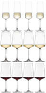Schott Zwiesel Red, White and Champagne Glasses MioVino - 12-piece
