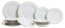 Studio Tavola Tableware set White / Gold - 18-piece / 6 people