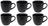 Studio Tavola coffee cups Black Tie 200 ml - 6 pieces