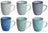 Studio Tavola Mugs Ocean Blue 350 ml - 6 pieces