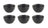 Studio Tavola Bowls Black Tie ø 14 cm - 6 pieces