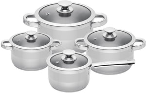 Sola Cookware Set Furore 4-Piece Stainless Steel Saucepan ø 16, 18, 20 cm & Saucepan ø 16 cm - suitable for all heat sources