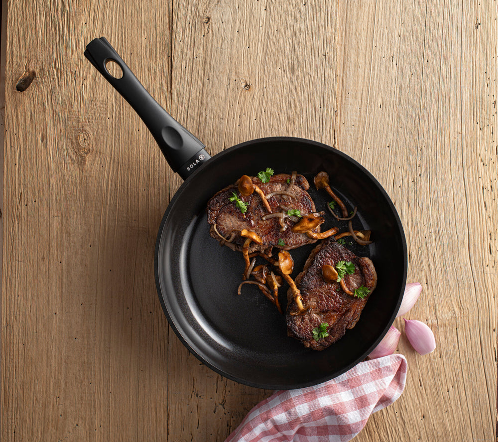 Sola frying pan set Stonehenge 3-piece - ø 20, 24 and 28 cm - ceramic non-stick coating