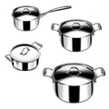 Stahl Cookware Cookware set Triply - 4 Piece - Cooking Pan 18, 20 and 24 cm -. sauce pan 16 cm