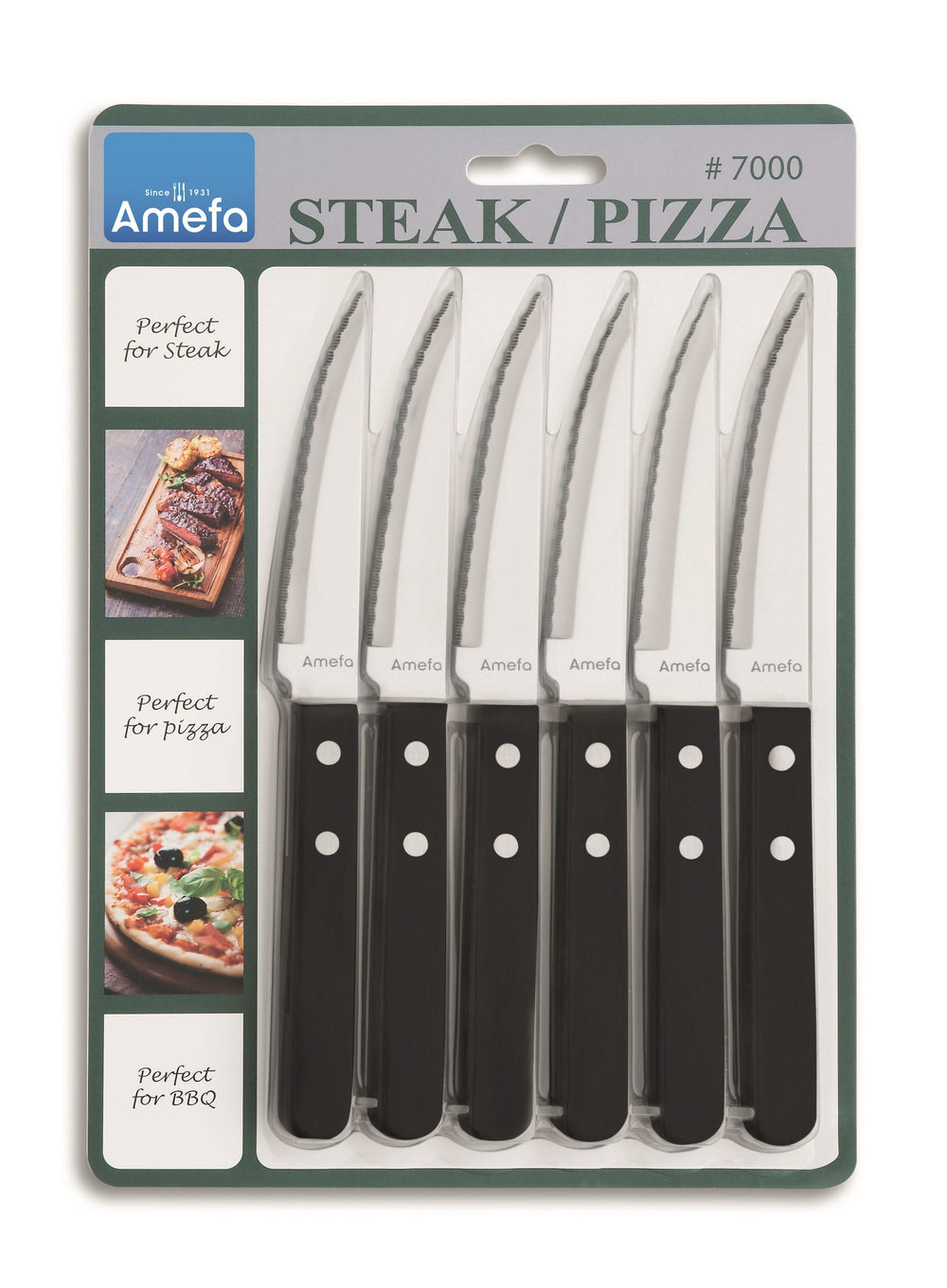 Amefa Steak knife Pizza - 6 Pieces