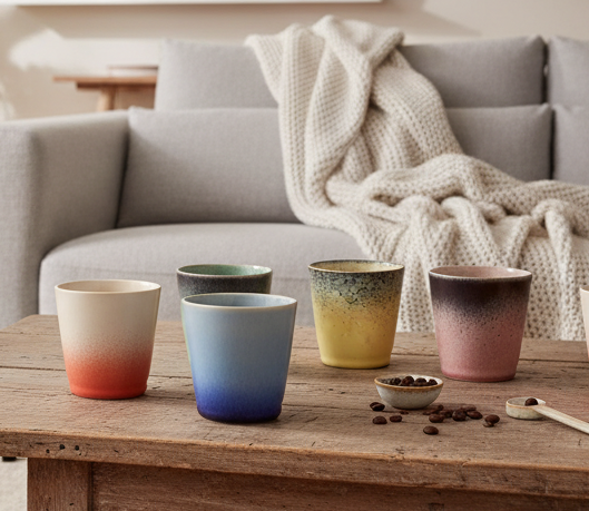 Studio Tavola Coffee Cups - Senseo Cups - Fire - 200 ml - 6 pieces