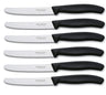 Victorinox Tomato / Sausage Knife Swiss Classic - Black - 6 pieces