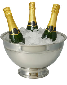 Cookinglife Champagne Bucket - Champagne Bowl - Brushed Stainless Steel ø 30 cm