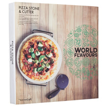 KitchenCraft Pizza Stone and Pizzames - 32 cm