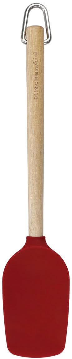 KitchenAid Stirring Spoon Core Birchwood Empire Red Silicone 31cm - Nonstick safe