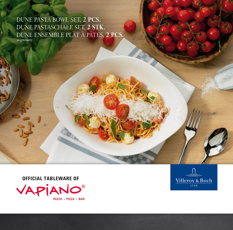 Villeroy & Boch Pasta plates Vapiano - 27 x 20 cm - 2 pieces