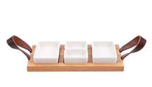 Bowls & Dishes Serving board / Tapas board Streetfood 3 compartments White - Medium