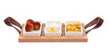 Bowls & Dishes Serving board / Tapas board Streetfood 3 compartments White - Medium