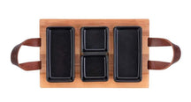 Bowls & Dishes Serving board / Tapas board Streetfood 3-shelf Black - Medium