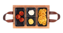 Bowls & Dishes Serving board / Tapas board Streetfood 3-shelf Black - Medium