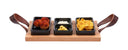 Bowls & Dishes Serving board / Tapas board Streetfood 3-shelf Black - Medium