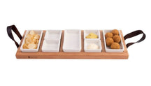 Bowls & Dishes Serving board / Tapas board Streetfood 5-shelf White - Large