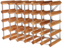 Traditional Wine Rack - Light Oak - 30 Bottles