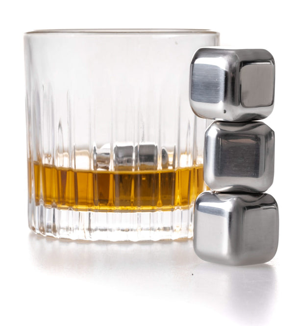 Jay Hill Whiskey Stones / Cooling Stones - stainless steel - 4 pieces