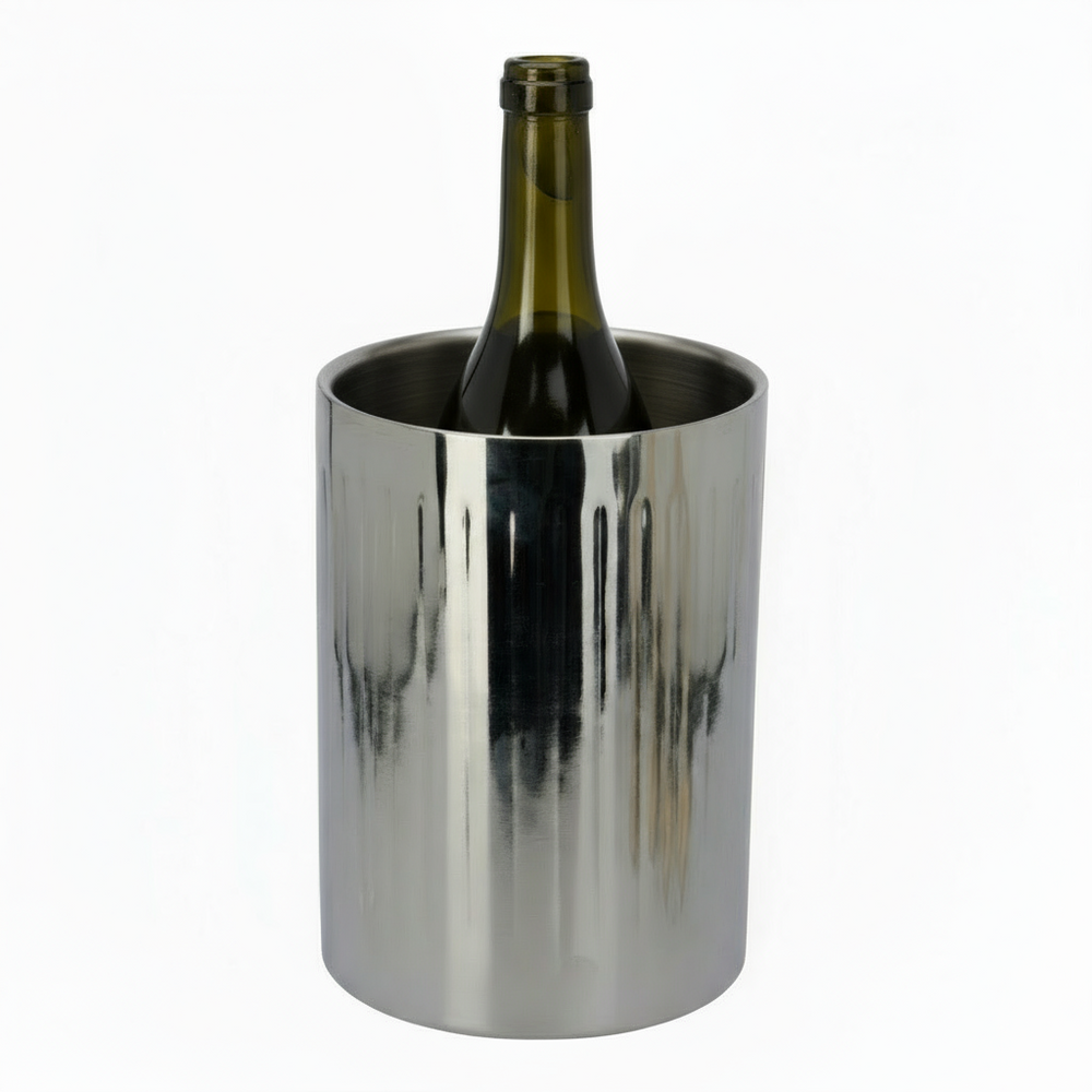 Cookinglife Wine Cooler Chrome Stainless Steel ø 12 x 18 cm
