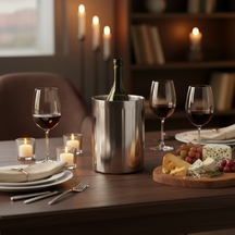 Cookinglife Wine Cooler Chrome Stainless Steel ø 12 x 18 cm