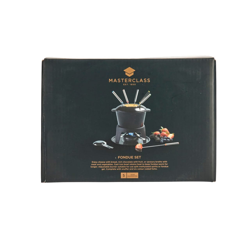 MasterClass Fondue set Cast Iron Black