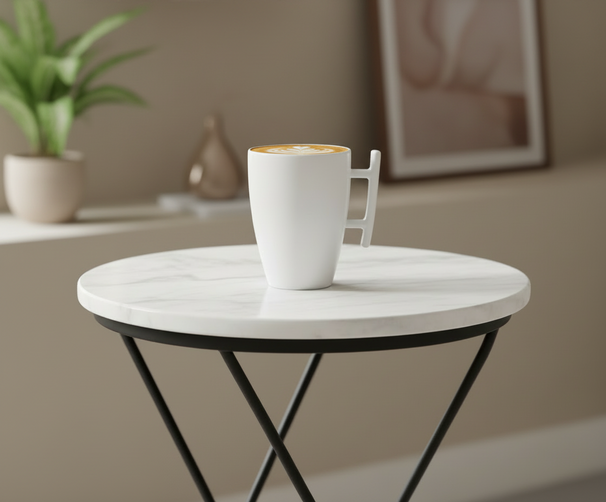 BonBistro Cappuccino cups Yong Squito 300 ml - White - 6 pieces