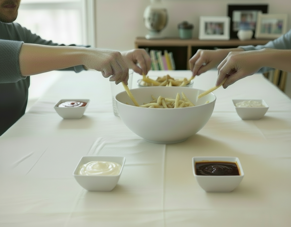 BonBistro Dipping dish Yong Squito 10 x 10 cm - White - 6 pieces