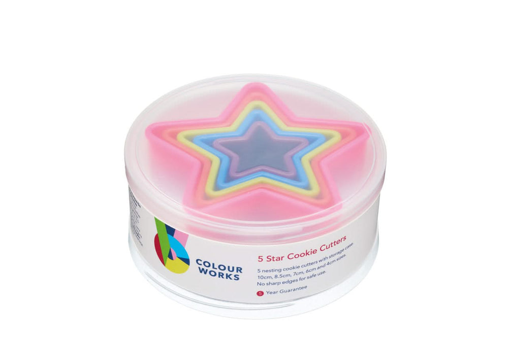 Colourworks Brights Star Cutters - 5-Piece